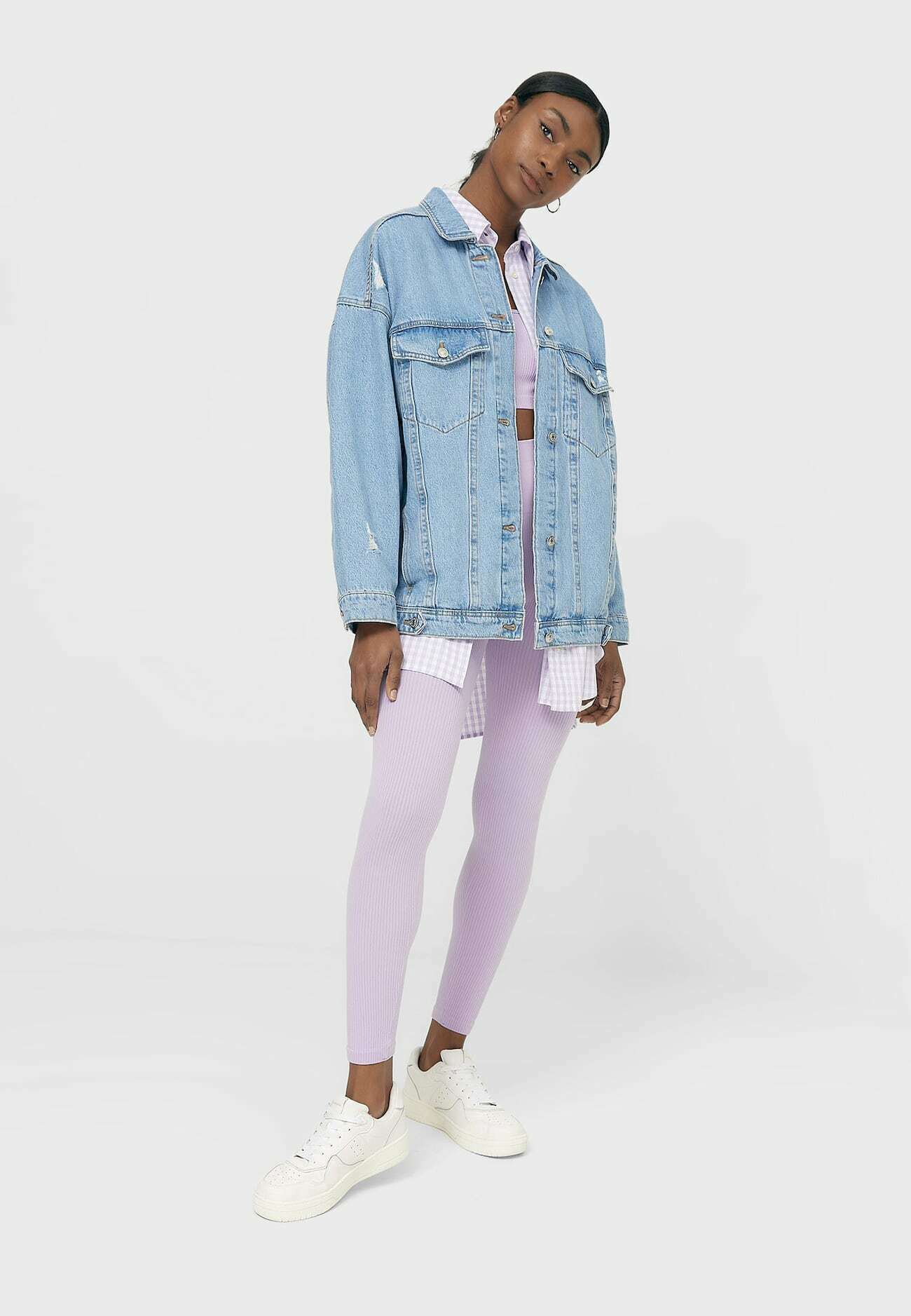 Stradivarius Denim jacket - blue 