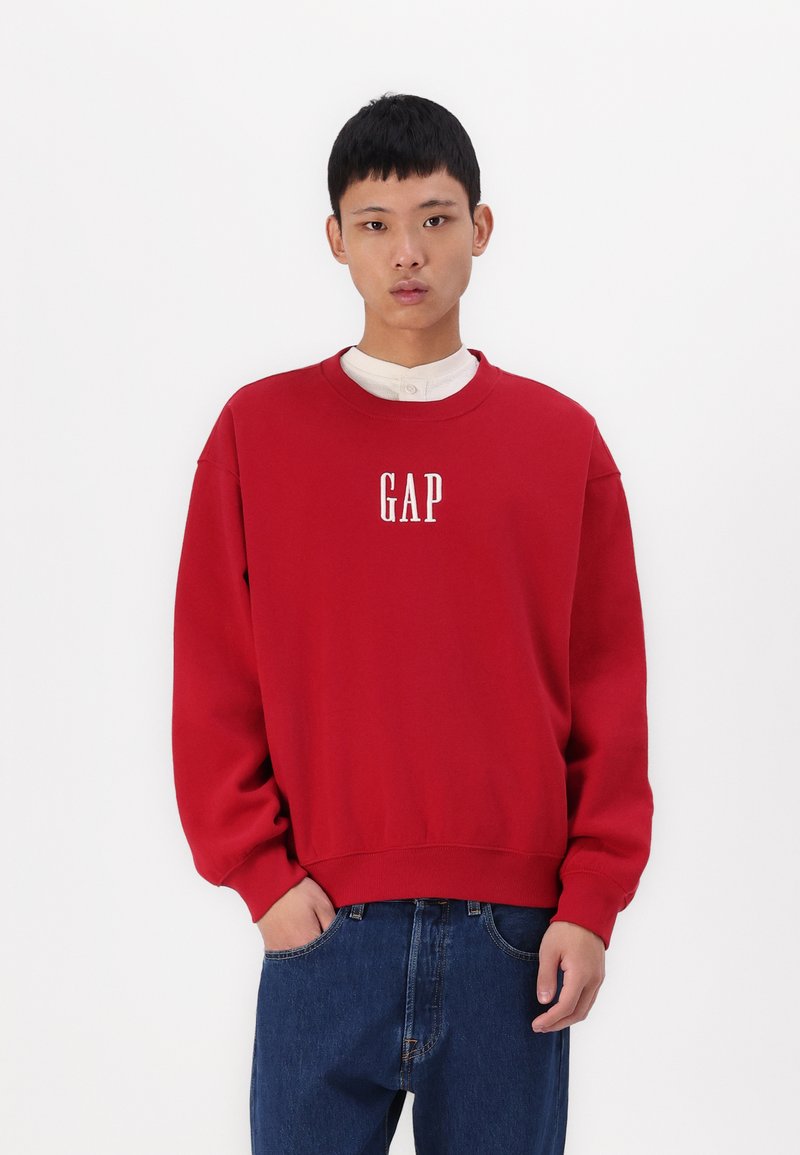 GAP LOGO CREW - Felpa - red