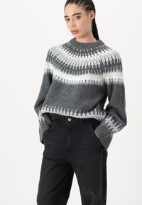 ONLY ONLGIA LOOSE BAGGY - Laisvo kirpimo džinsai - washed black