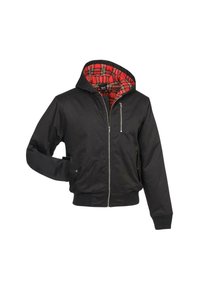 LORD CANTERBURY HOODED - Športna jopa s kapuco na zadrgo - black
