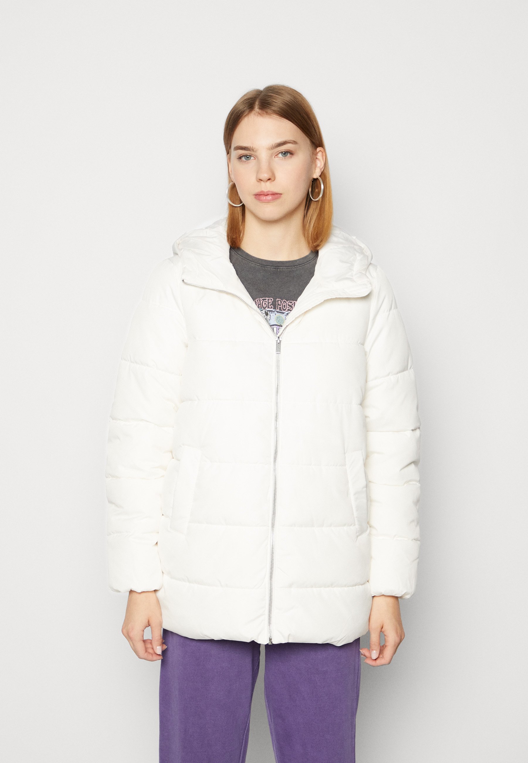 white puffer womens coat