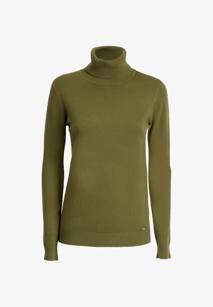 INFLUENCER, INFLUENCER PULLOVER TURTLENECK BASIC LINE PULL - Strickpullover - olive