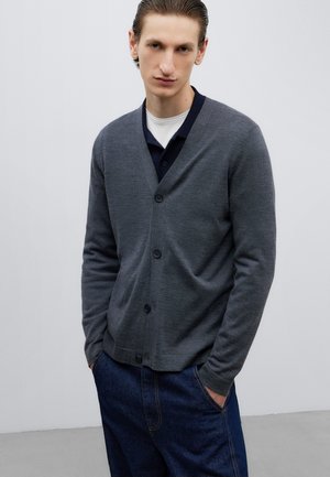 Selected Homme SLHBERG HALF ZIP - Maglione - antracit/melange/antracite