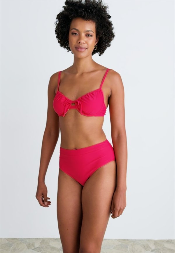 LSCN BY LASCANA WIRE - Bikini top - raspberry3