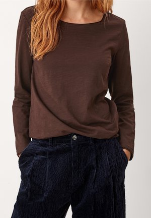 Maglietta a manica lunga - dark brown