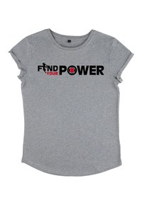 Henry Tiger AVENGERS CLASSIC SPY POWER - Triko s potiskem - melange grey