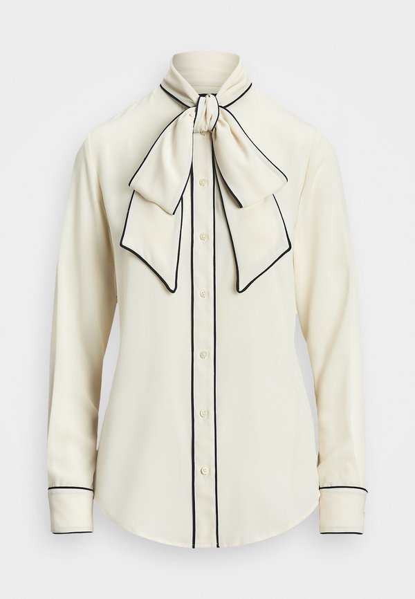 TWO TONE GEORGETTE TIE NECK BLOUSE - Button-down blouse4