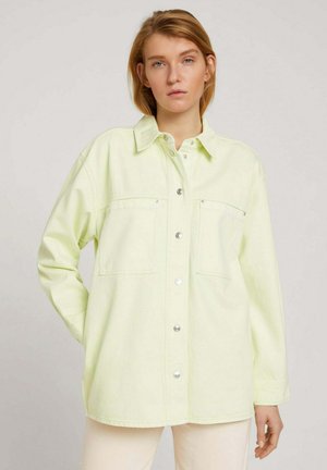 Denim jacket - soft jade green