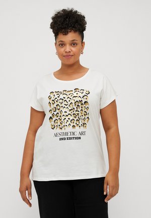 VMCCECILIE AVA  - Print T-shirt - snow white