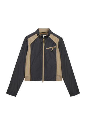 Bench, BENCH X SUPERDRY &AMP; CO BENCH RACER SHELL DOUBLE ZIP JACKET - Chaqueta fina - charcoal  dune
