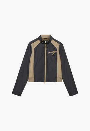Bench, BENCH X SUPERDRY & CO BENCH RACER SHELL DOUBLE ZIP JACKET - Chaqueta fina - charcoal dune