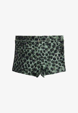 Next, TALL FIT - Bikinibukser - green black leopard print