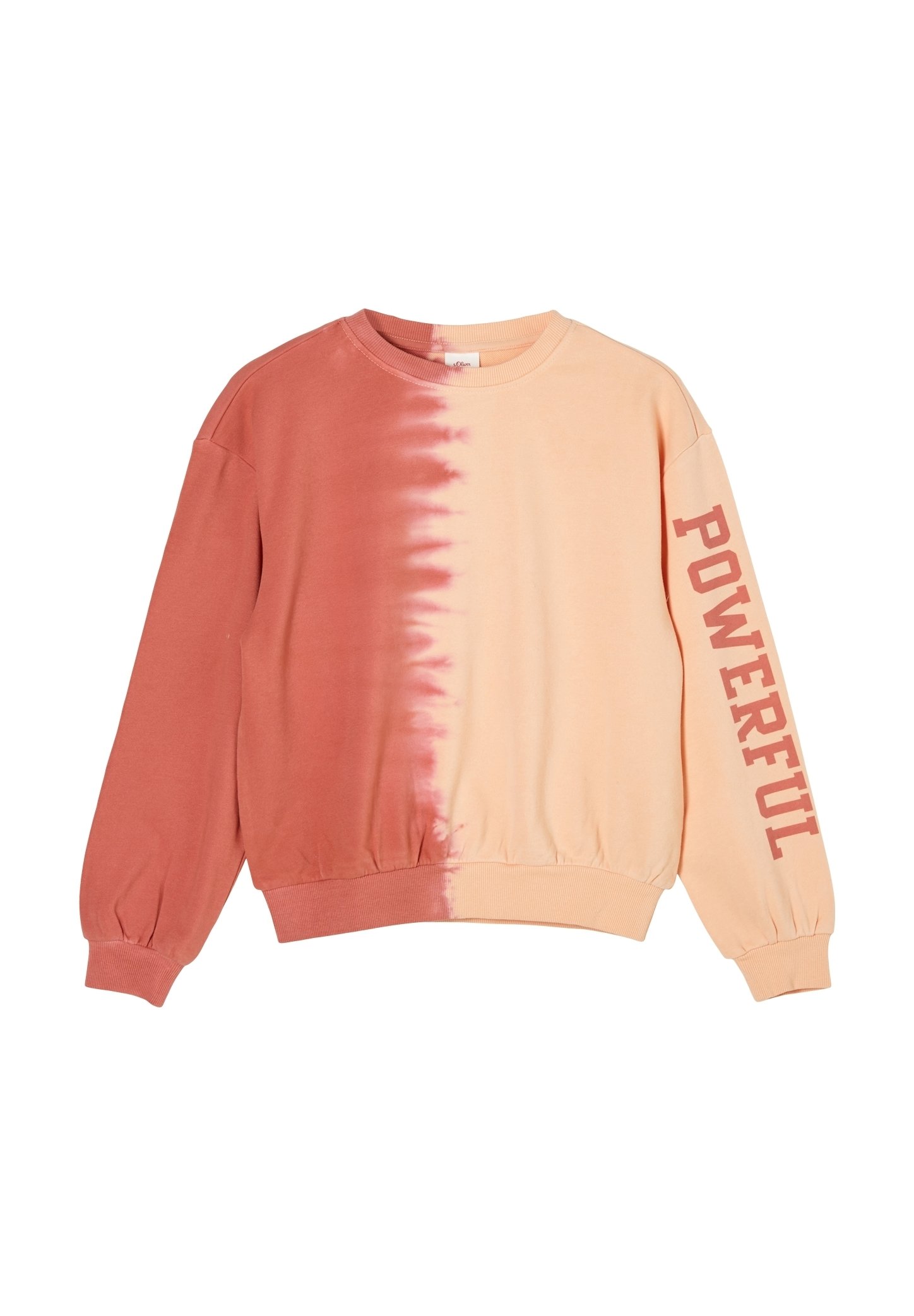 light red sweatshirt