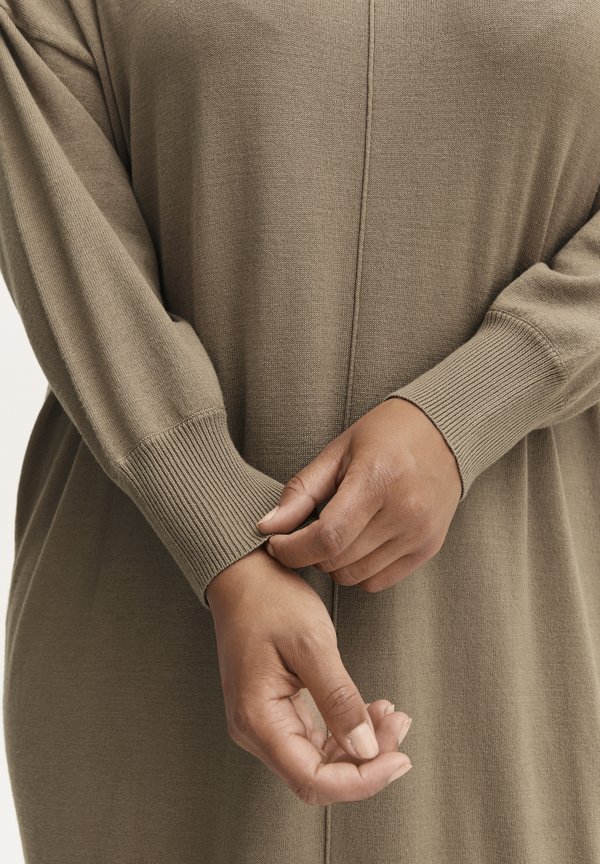 FRALMA - Jumper dress - silver mink4