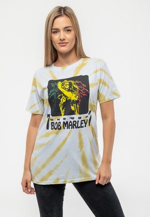 Paradiso Clothing BOB MARLEY EXODUS 77 TIE DYE - Print T-shirt - white