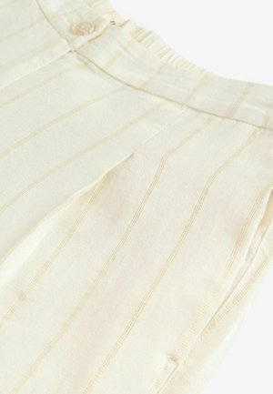 Next TALL FIT - WIDE STRIPED - Pantaloni - white