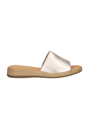 Gabor, GABOR DAMES SLIPPERS 730. - Pantolette flach - satin met puder sholz