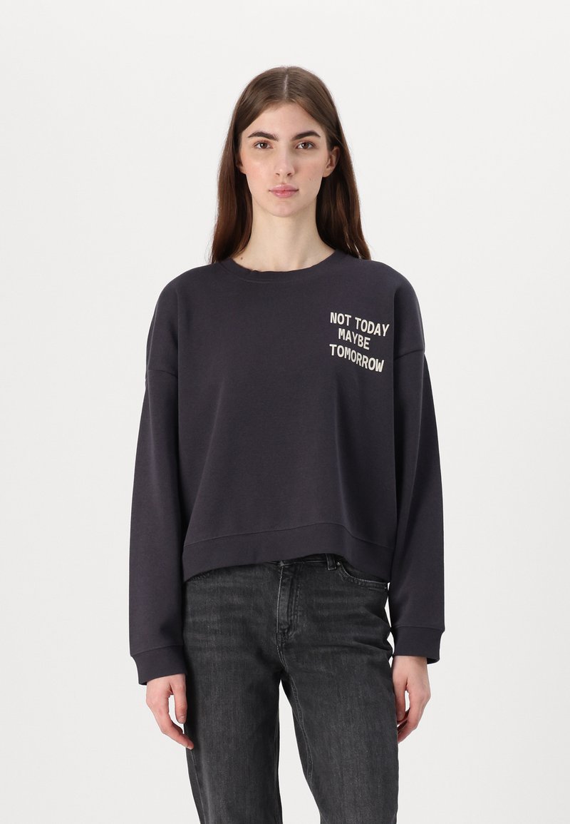 Noisy May NMARYA O NECK - Φούτερ - obsidian