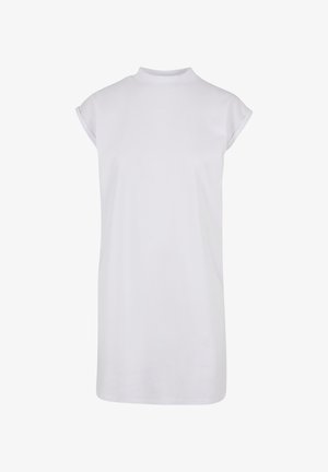 Urban Classics TURTLE EXTENDED SHOULDER - Jersey dress - white