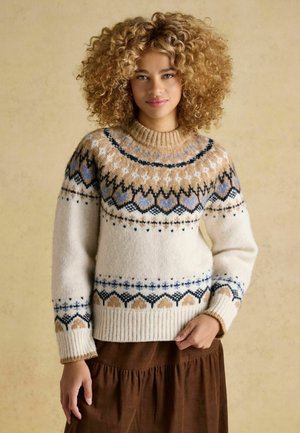 REGULAR FIT - CHARLIE FAIRISLE - Strickpullover - cream brown