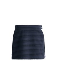 JACQUARD PIQUÉ - Mini skirt - dark blue