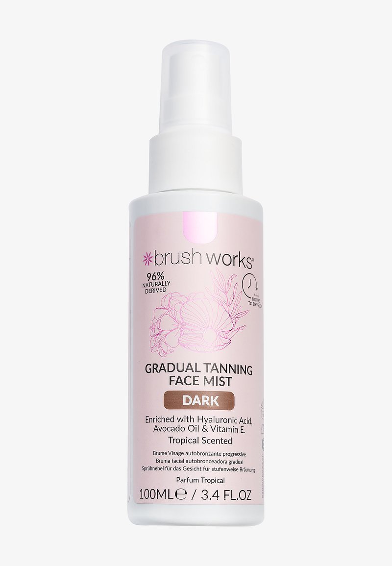 Brushworks BRONZING TANNING FACE MIST - Lotion visage - dark