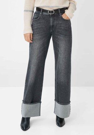 Straight leg jeans - used dark grey