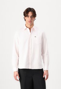 Lacoste Hemd - white/flamingo
