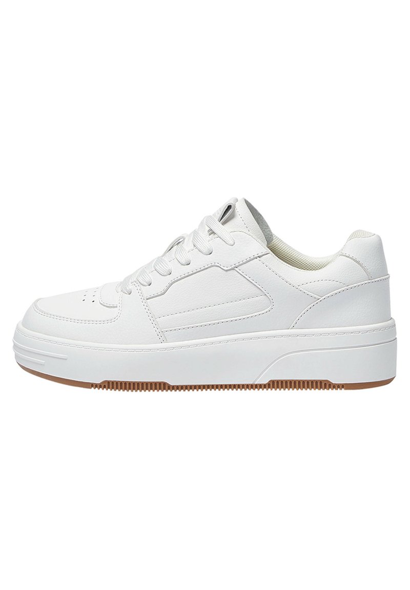 Pull And Bear Taille Petit Ou Grand PULL&BEAR Baskets basses - white/blanc - ZALANDO.FR