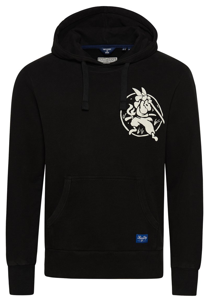 Herren Kapuzenpullover | Superdry VINTAGE TANGLED Kapuzenpullover black/schwarz - IQ39991 Herren Kapuzenpullover | Superdry VINTAGE TANGLED Kapuzenpullover black/schwarz - IQ39991
