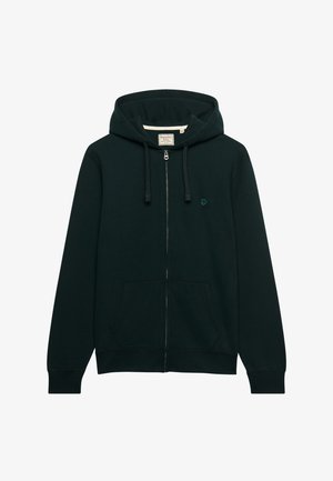 Superdry & Co, SUPERDRY ESSENTIAL SD CO LOGO ZIP HOODIE.. - Sweater met rits - heritage dark pine green