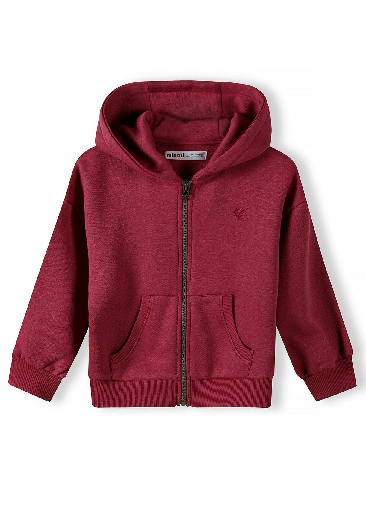 MINOTI STANDARD Zip-up sweatshirt berry/bordeaux