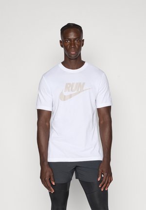 TEE RUN - Bluză sport - white/moon particle