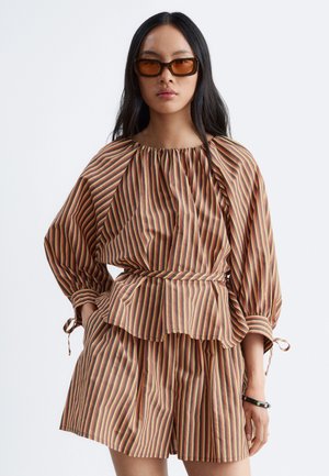 & OTHER STORIES, & OTHER STORIES DRAWSTRING CUFF BLOUSE - Blouse - brown