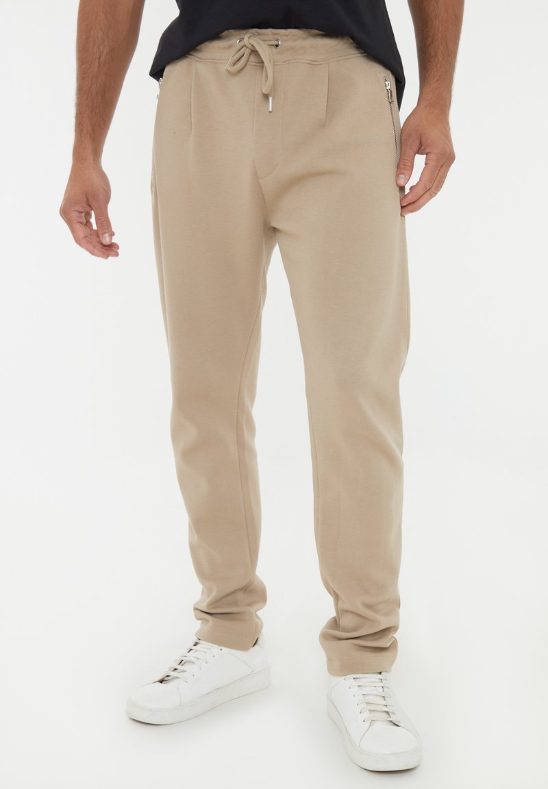Threadbare CRACKLEY - Trainingsbroek - stone