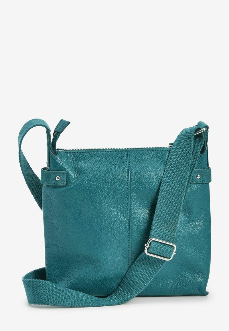 Next LEATHER POCKET MESSENGER BAG WITH WEBBING STRAP Umhängetasche