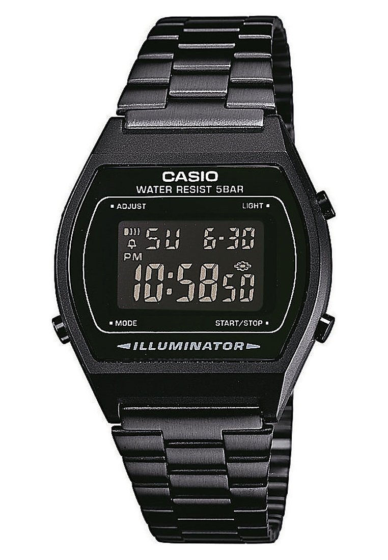 Casio RETRO Digitaluhr black/schwarz Zalando