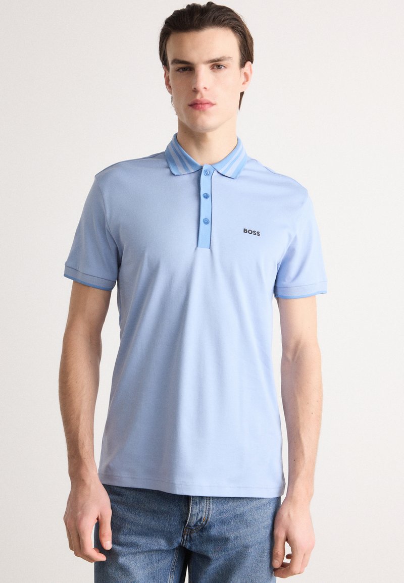 BOSS PAULE TAPE - Polo shirt - open blue