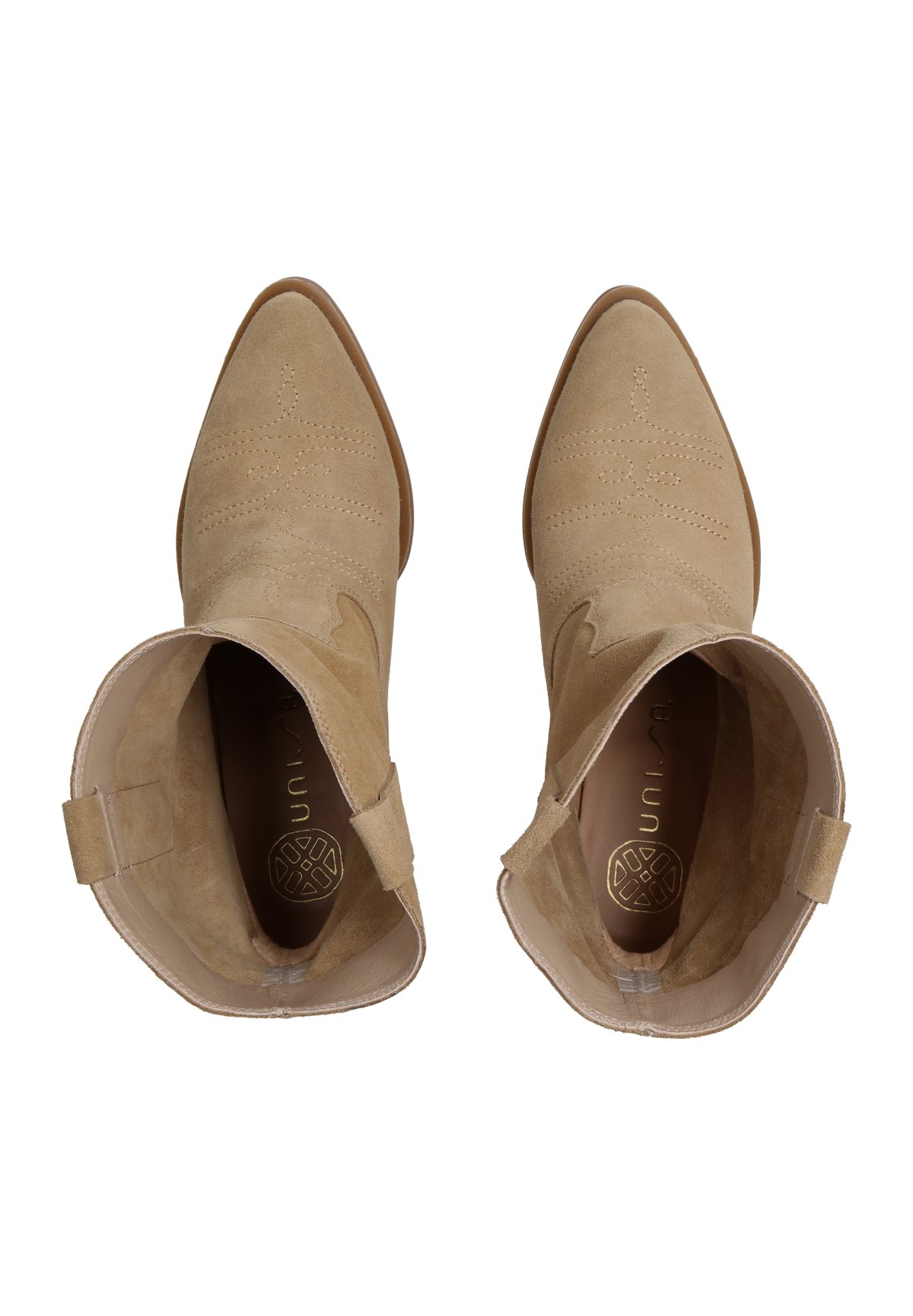 Unisa GWEN - Enkellaarsjes met sleehak - beige - Zalando.nl