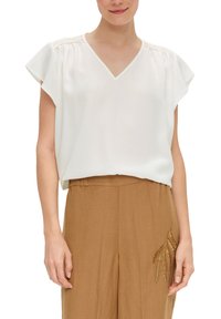 s.Oliver BLACK LABEL MIT SMOK-DETAIL - Blouse - ecru