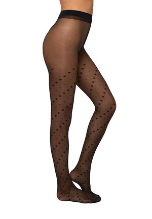 Ysabel Mora 20 DEN  CORAZONES Y TOPOS  - Medias - black