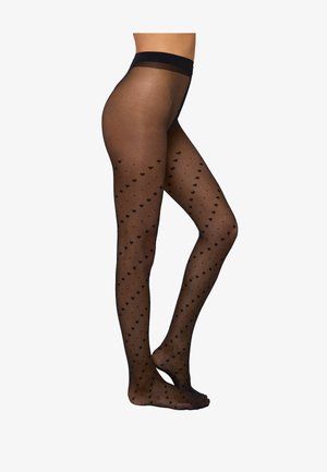 Ysabel Mora 20 DEN CORAZONES Y TOPOS - Medias - black