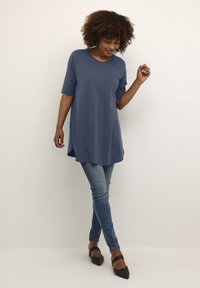 Kaffe BPJANE 1/2 SLEEVE - Tricou basic - vintage indigo