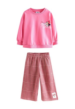 REGULAR FIT - DISNEY MINNIE MOUSE LONG SET - Bluză de molton - pink red