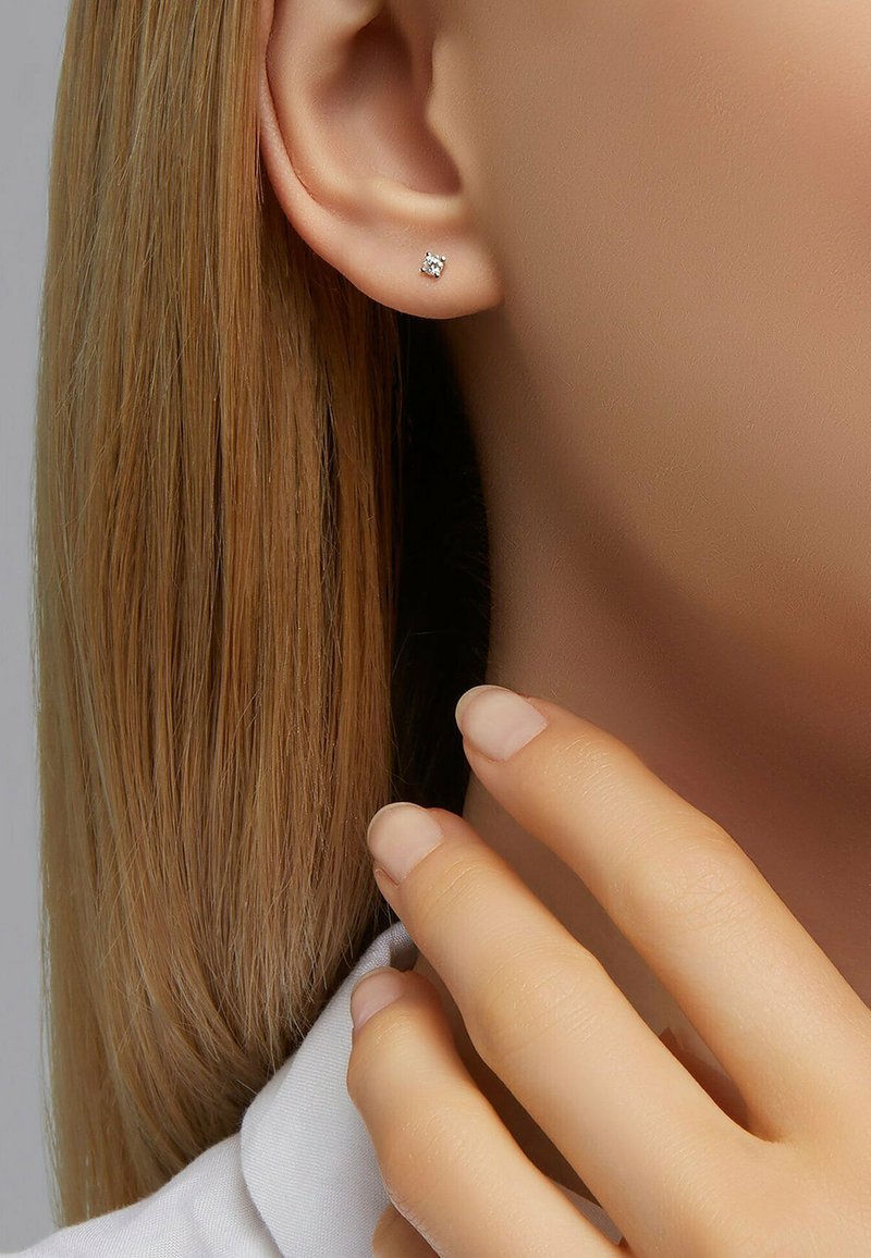 CHRIST Ohrringe - weißgold-coloured