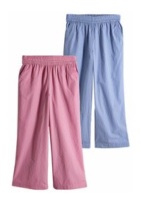 2 PACK PULL ON  - Pantalones - pink stripe blue stripes