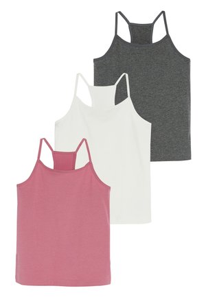 PINK/ECRU/GREY 3 PACK RACER BACK CAMIS (1.5-16YRS) - Débardeur - pink