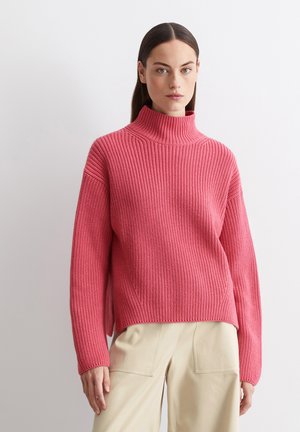 TURTLENECK LOOSE AUS HEAVY WEIGHT  - Strickpullover - blushed berry