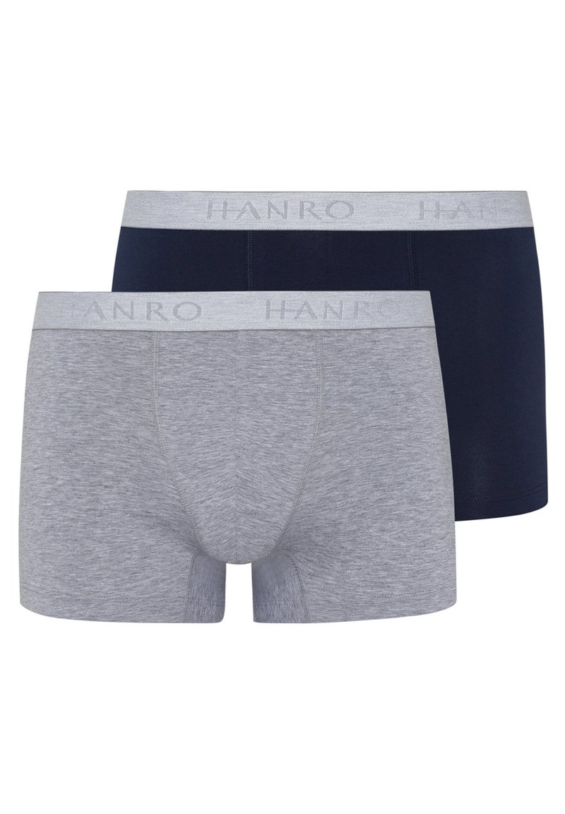 Hanro RETRO 2 PACK ESSENTIALS - Trunks - light melange/deep navy/grå ...