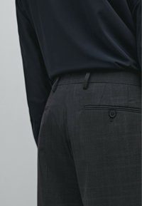 Massimo Dutti CHECK SUIT - Anzughose - dark blue
